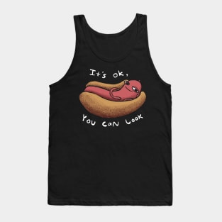 It's Okay, You Can Look. Come-hither Hotdog Tank Top